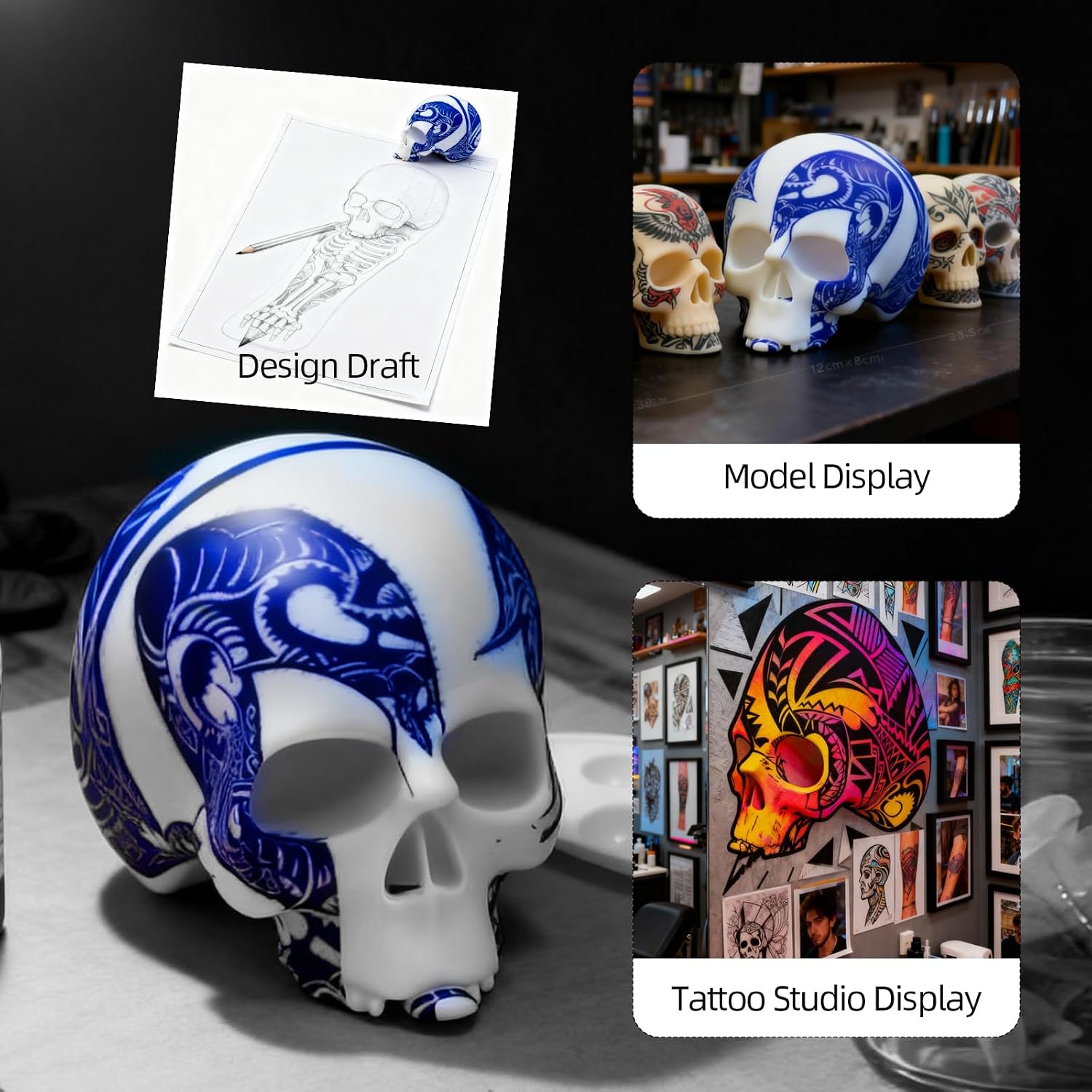 Detalle 2 de ATOMUS Tattoo Practice Head, 3 mm