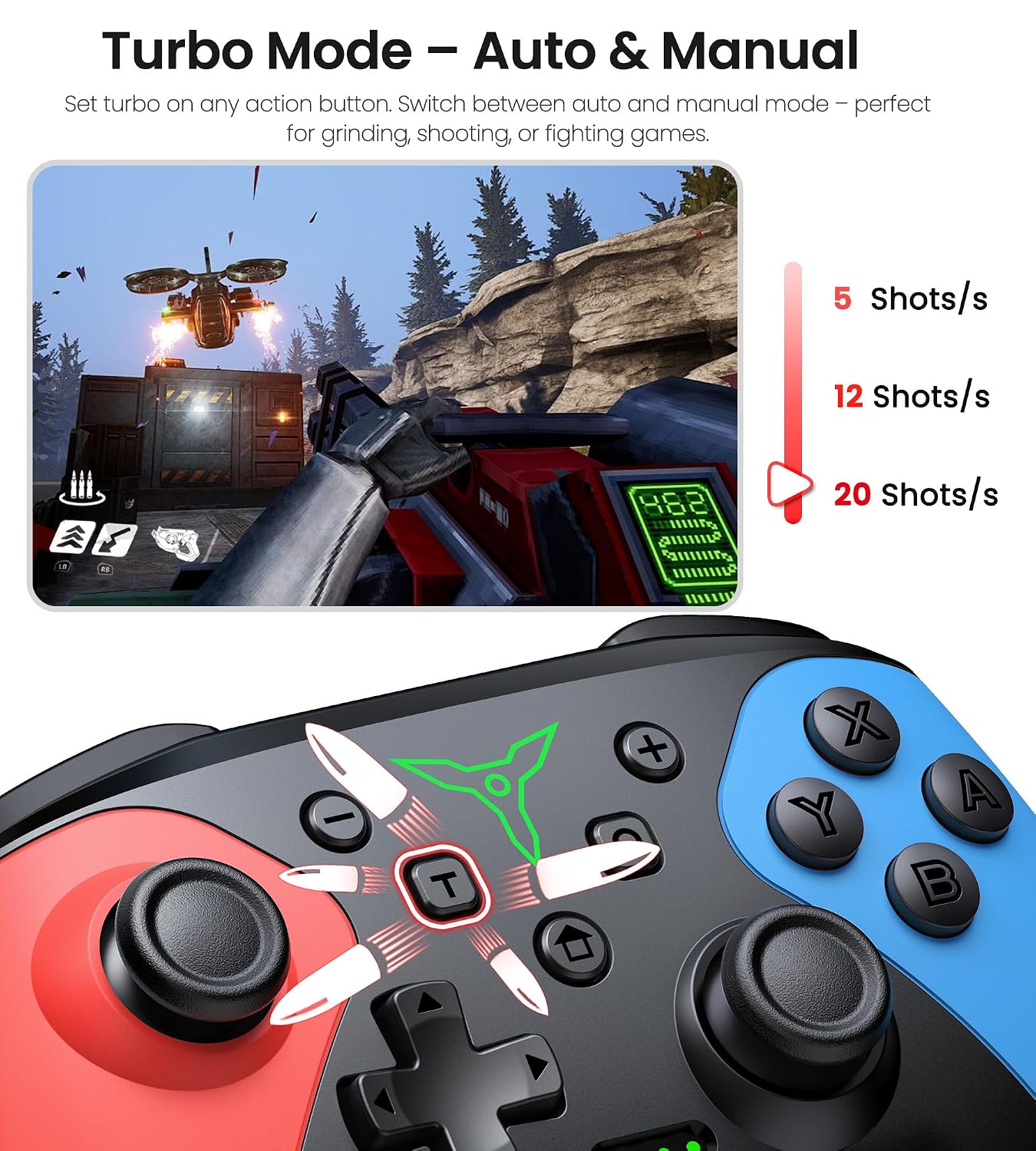 Thumbnail 4 de Wireless Switch Controller Pro with Turbo 2
