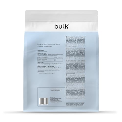 Thumbnail 4 de Bulk Creatina Monoidrato Polvere 250 g di BULK POWDERS – 73 porzioni, creatina micronizzata pura, senza aroma