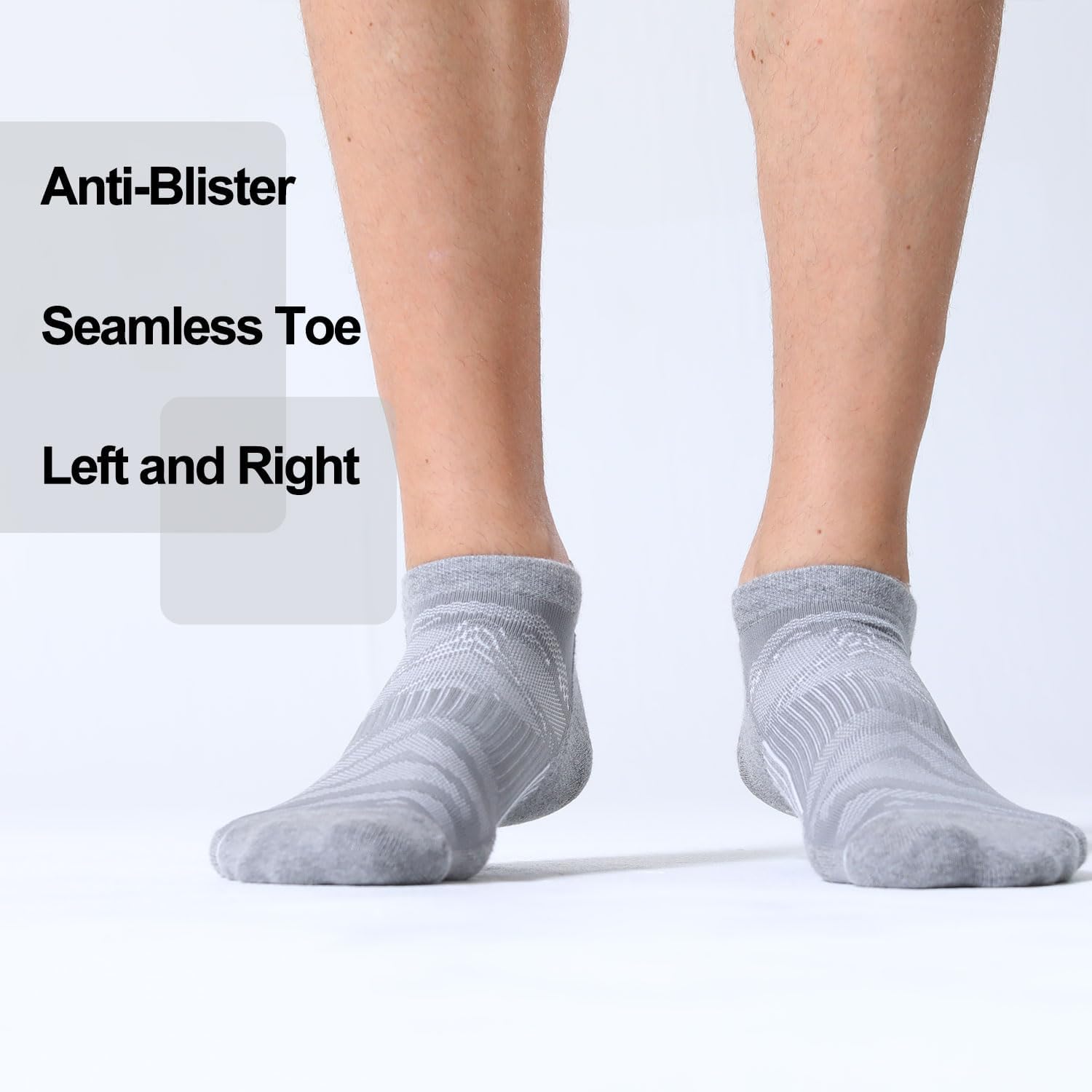 Thumbnail 3 de FITRELL Men's 6 Pack Ankle Running Socks – Low Cut Cushioned Athletic Socks (7-9/9-12/12-15)