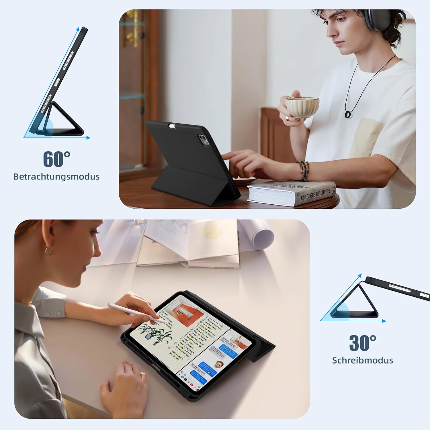 Thumbnail 6 de Maledan Hülle für iPad Pro 11 Zoll M5 2025 mit Stifthalter