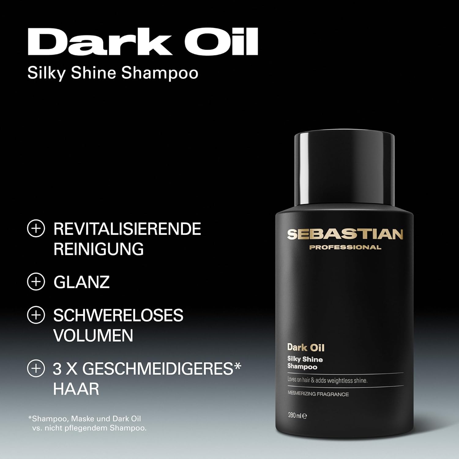Thumbnail 2 de Sebastian Professional Dark Oil Silky Shine Shampoo – Pflegeshampoo mit Argan- & Jojobaöl für seidig-glänzendes Haar