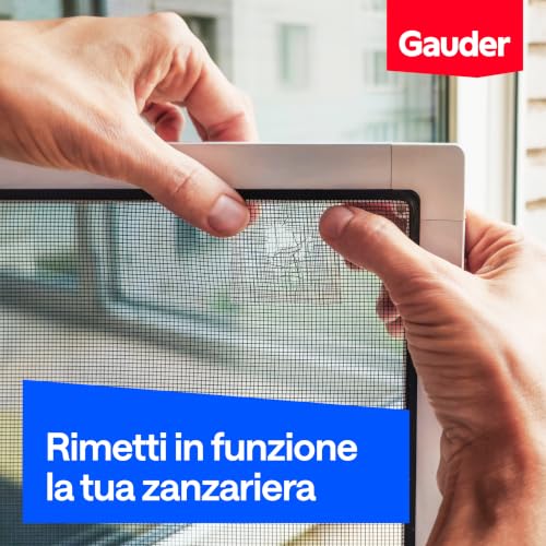Detalle de GAUDER Nastro Riparazione Zanzariere (1 m x 50 mm - nero)
