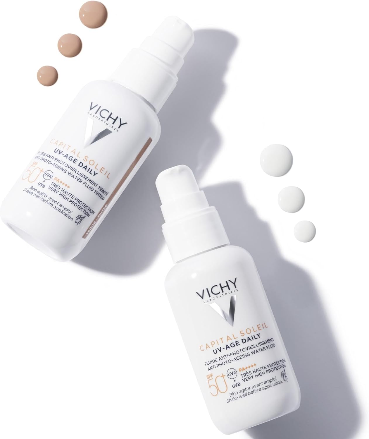 Detalle 2 de Vichy Capital Soleil Fluide Anti-Photovieillissement Teinté SPF50+ — protection teintée et soin anti-âge