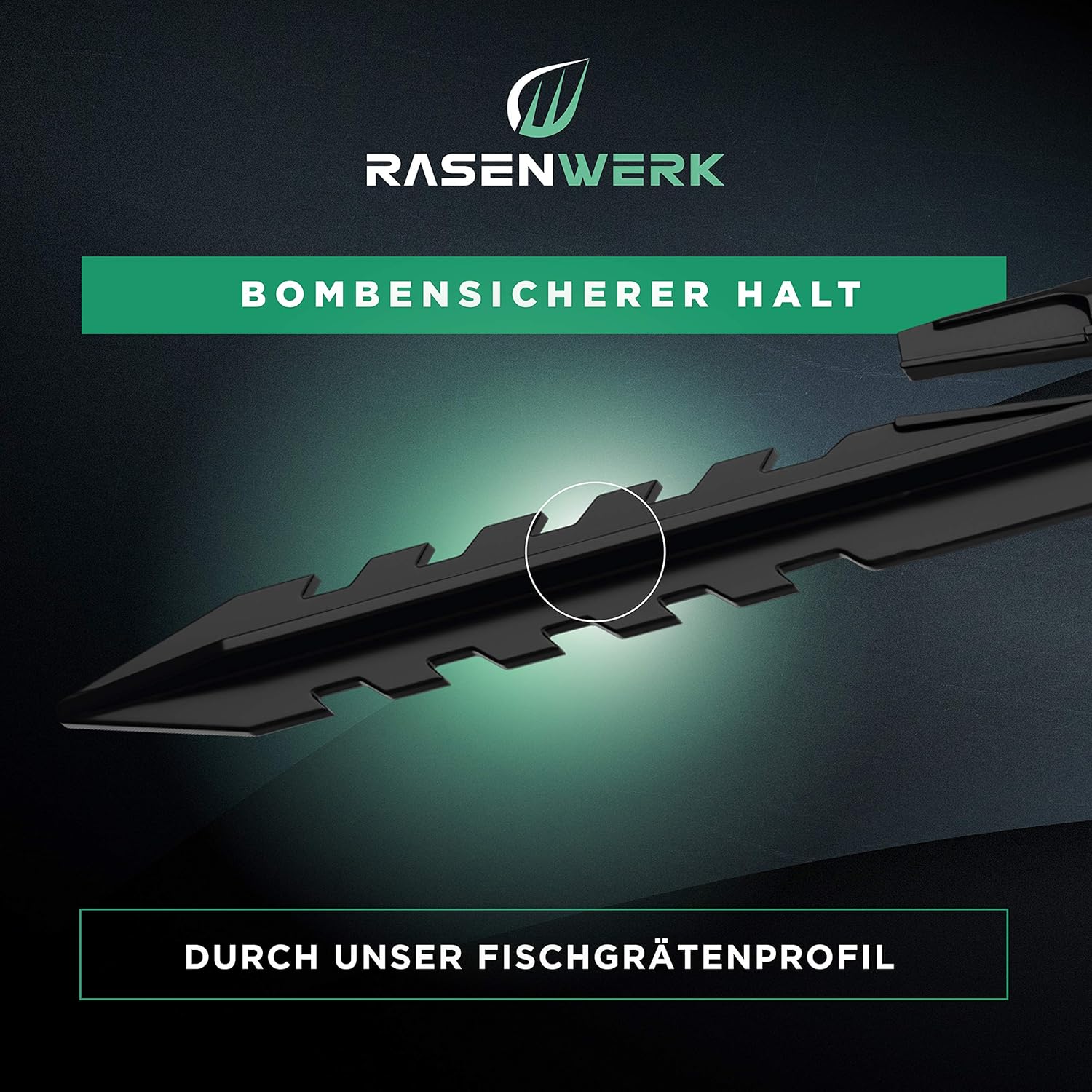 Detalle 2 de RASENWERK® Erdnägel für Mähroboter Begrenzungskabel (1000 Stück) – kompatibel mit Gardena, Husqvarna & Co.