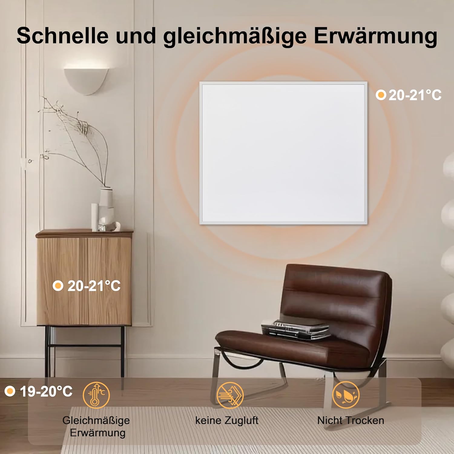 Detalle 2 de FrauSonne Infrarotheizung 1000 W Wand