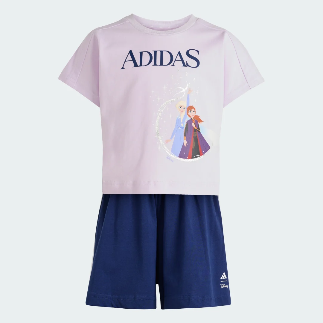 Detalle de Conjunto de Camiseta Adidas Disney Frozen – color violeta