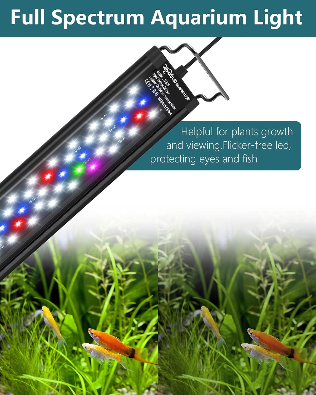 Detalle 2 de SEAOURA Aquarium LED Beleuchtung 10 W Vollspektrum