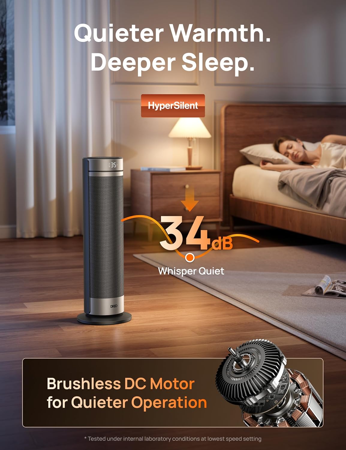 Detalle 2 de Dreo 23 Inch Space Heater 2000W for Large Rooms