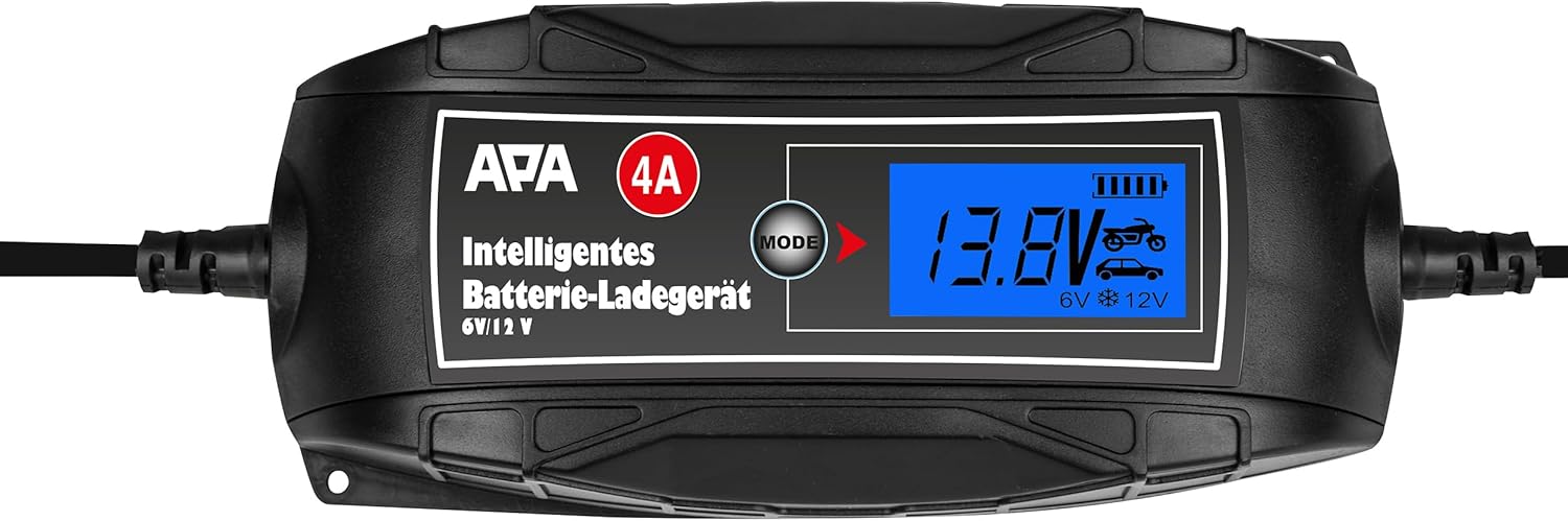 Thumbnail 1 de EUFAB 16615 Intelligentes Batterieladegerät, 6/12 V, 4 A – IP65, LCD