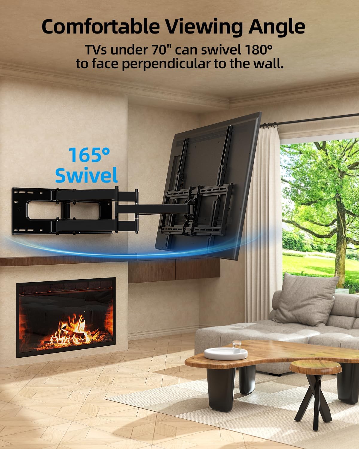 Thumbnail 4 de HOME VISION HV6802 77cm Long Reach TV Mount