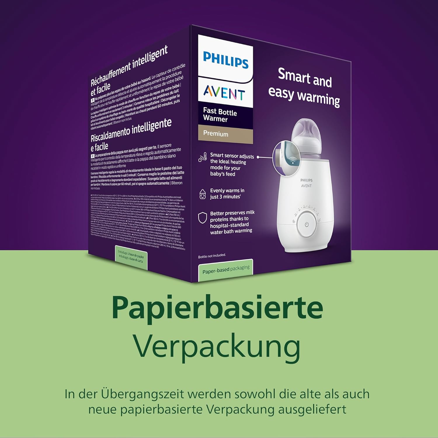 Thumbnail 6 de Philips Avent SCF358/00 Schneller Premium-Fläschchenwärmer mit intelligenter Temperaturregelung