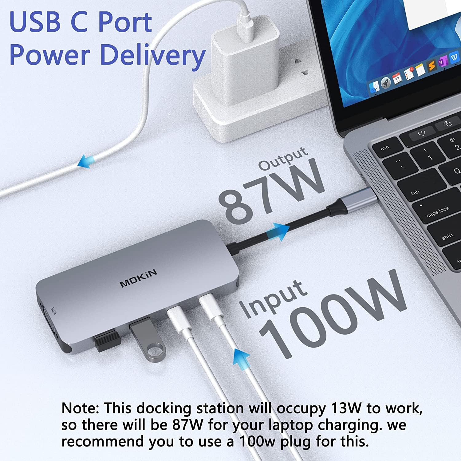 Thumbnail 4 de USB C Docking Station 8‑in‑1 for Dual HDMI