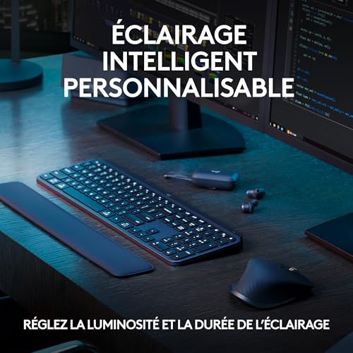 Thumbnail 9 de Logitech MX Keys S Combo : Clavier et Souris Sans Fil avec Repose Poignet