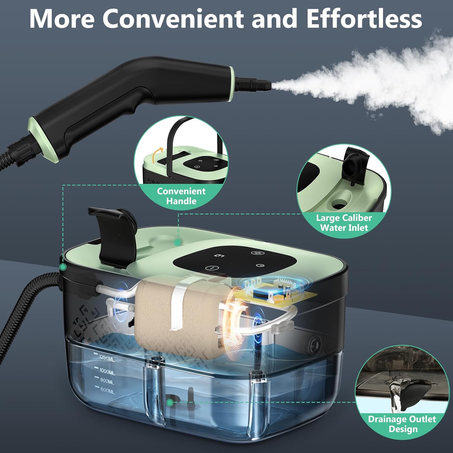 Thumbnail 4 de Steam Cleaner Portable 1.25L Handheld 🧹