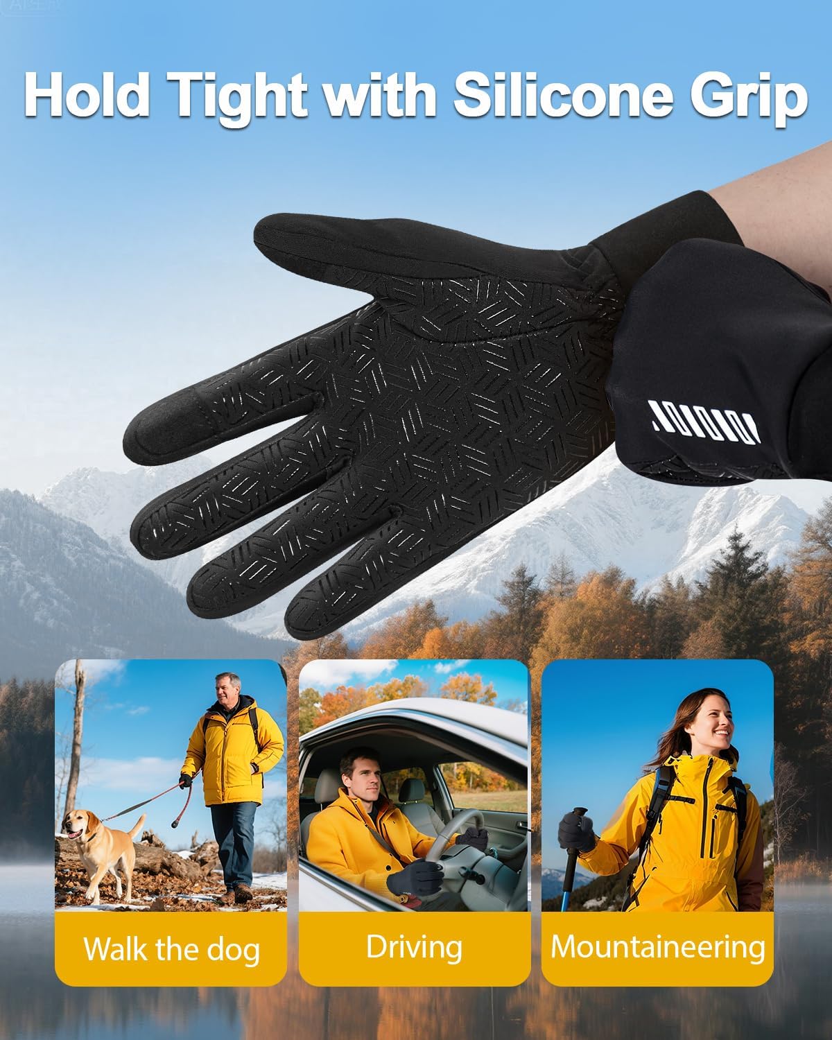 Thumbnail 4 de RIGWARL Gloves Waterproof Winter Touchscreen Gloves