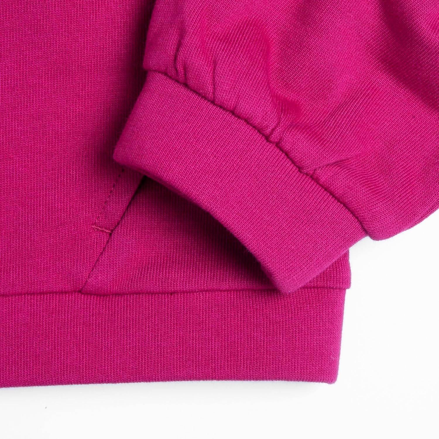 Detalle de Chicco Felpa Bambino in Morbido Tessuto Non Felpato con Zip – Fucsia, da Lavatrice, Senza Cappuccio