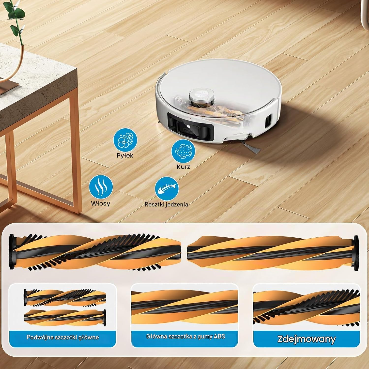 Detalle 2 de NIXOOT zestaw akcesoriów do Mova Z60 / Z70 Ultra Roller, 20 elementów