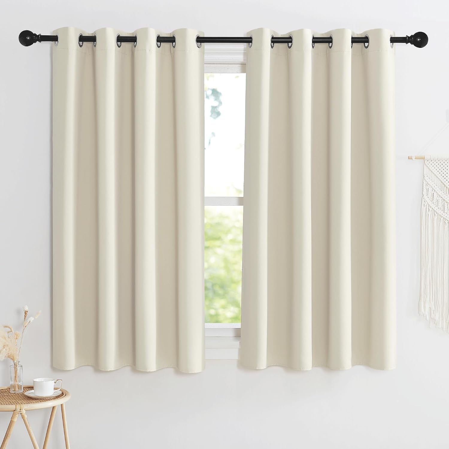 KGORGE Verdunkelungsvorhang 145x140 cm 2er Set