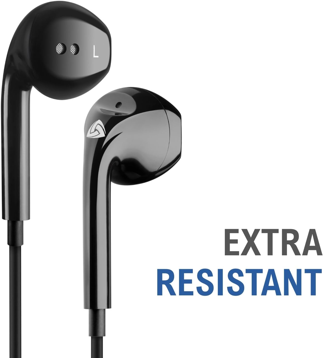 Thumbnail 3 de LUDOS Zenith In Ear Kopfhörer mit Kabel und Mikrofon – 3,5 mm, 1,3 m, 5-Jahre Garantie, Schwarz