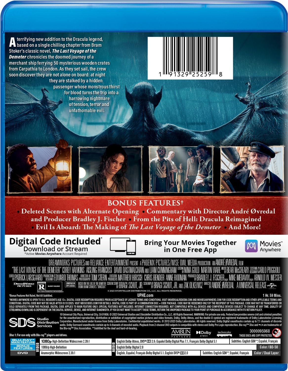 Detalle de yydscgxspj0015 The Last Voyage of the Demeter Collector’s Edition Blu-ray, DVD & Digital