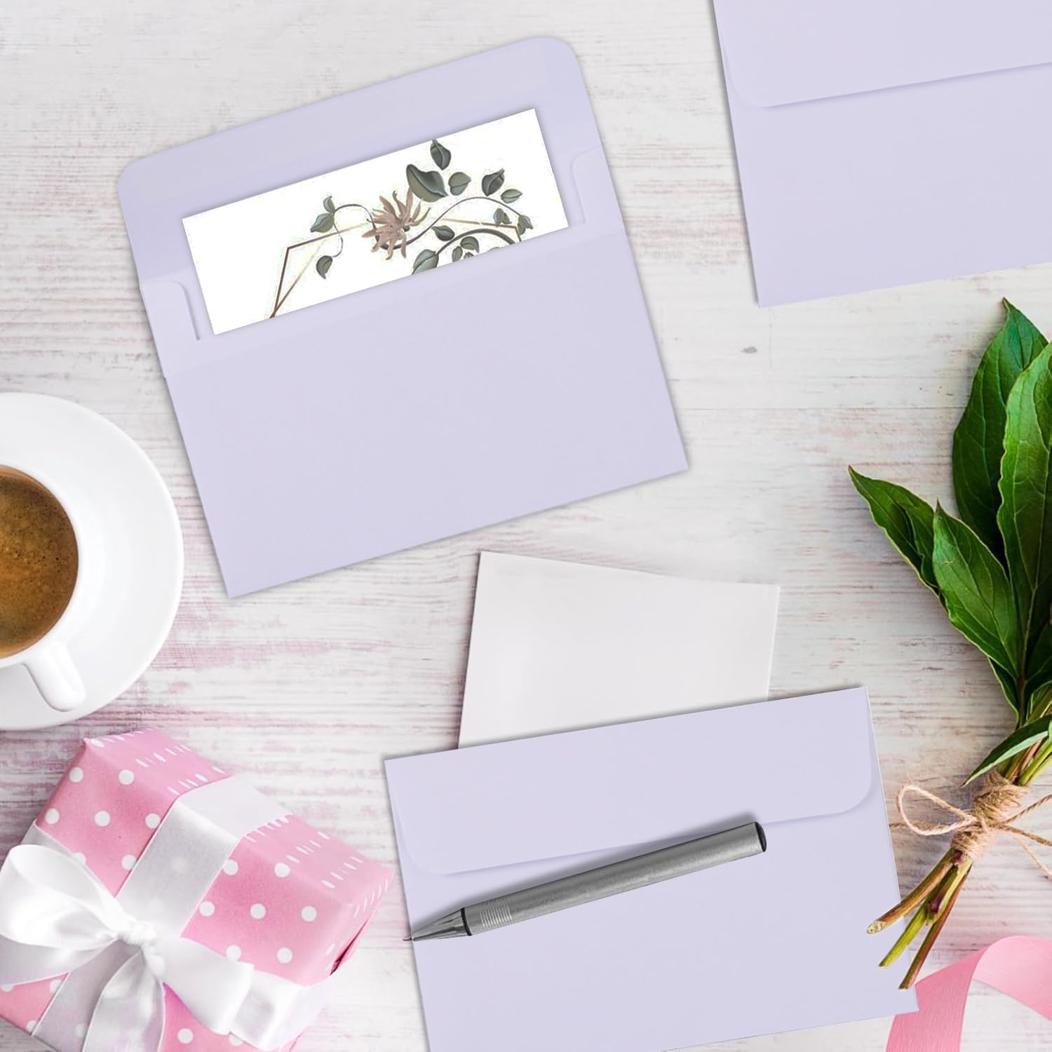 Thumbnail 5 de Packpal 5 x 7 Blank Cards and Envelopes, 50-Set Self-Seal White Cardstock