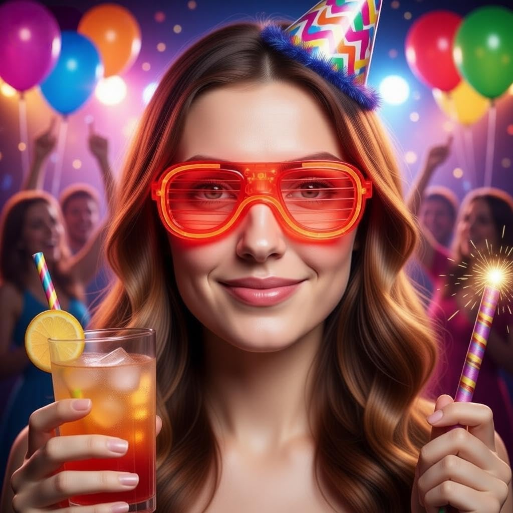 Detalle 2 de Pengcheng 8pc Glowing LED Glasses
