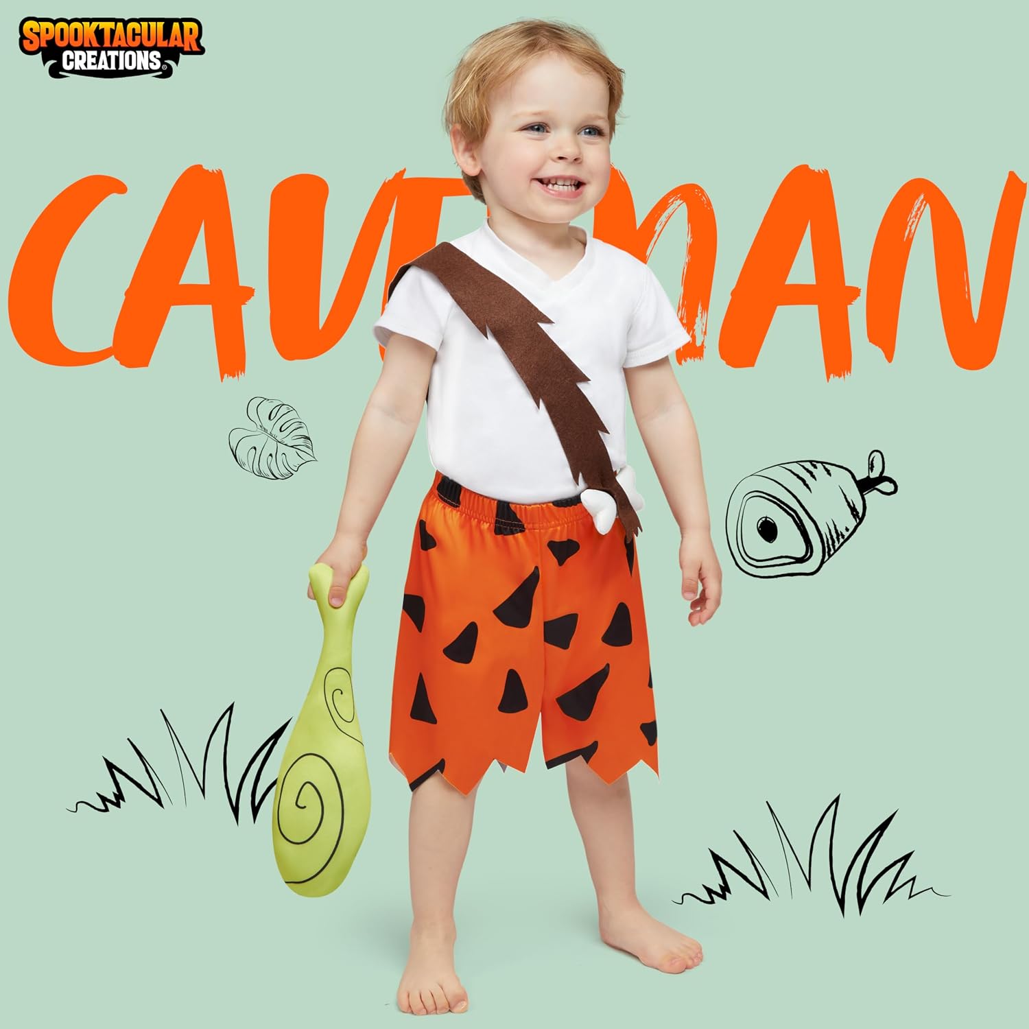 Detalle 2 de Spooktacular Creations Caveman Costume Polyester