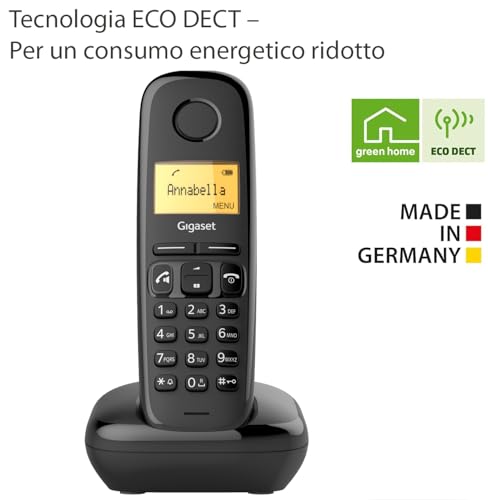 Detalle de Gigaset A270: telefono cordless con vivavoce, display grafico e tastiera programmabile