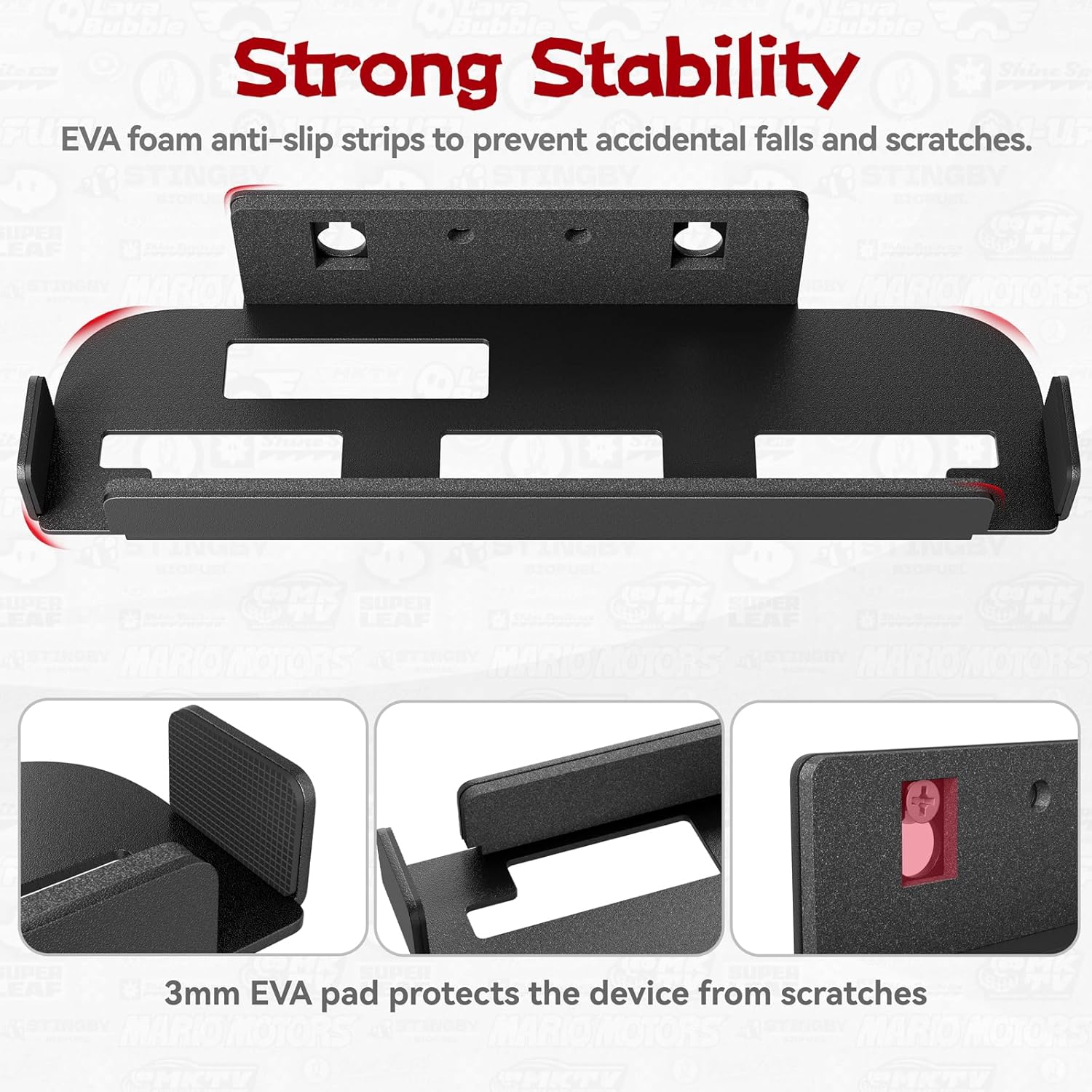 Thumbnail 2 de sciuU Wandhalterung für Nintendo Switch 2 Dock – 1,5 mm Edelstahl, kratzfest, mit Lüftung