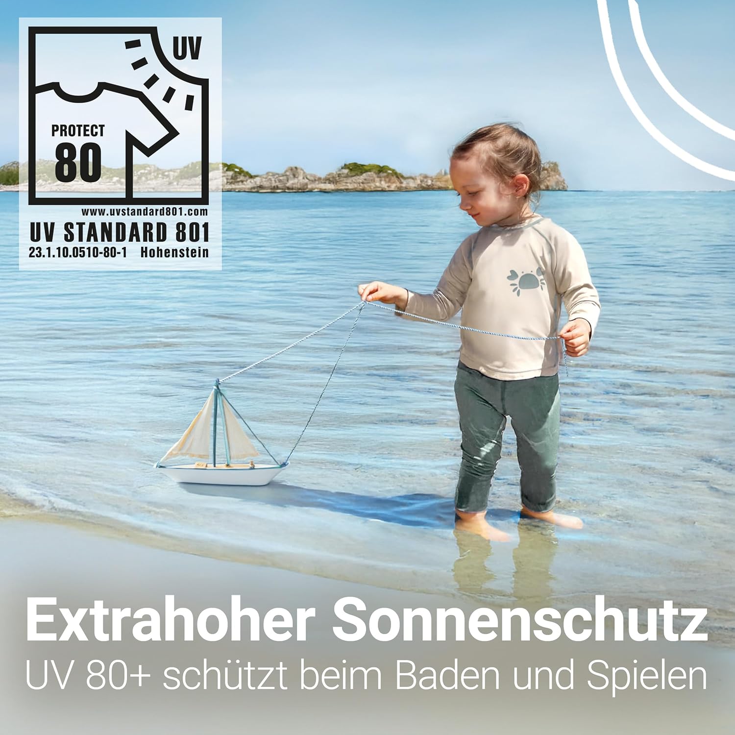 Thumbnail 2 de LaLoona Baby UV Schutz Shirt – Langarm-Badeshirt mit UPF 80+ (OEKO-TEX Standard 100)