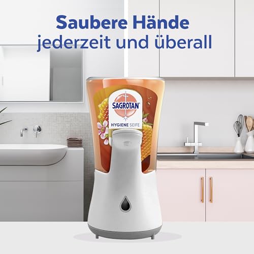Detalle de Sagrotan No-Touch Nachfüller Manuka Honig – 5 x 250 ml Seife für automatischen Seifenspender