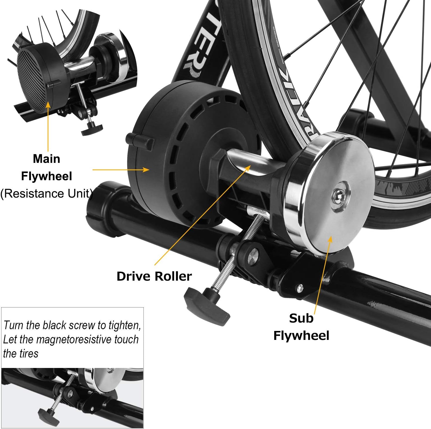 Detalle 2 de Bike Trainer 26-29" Magnetic Stand