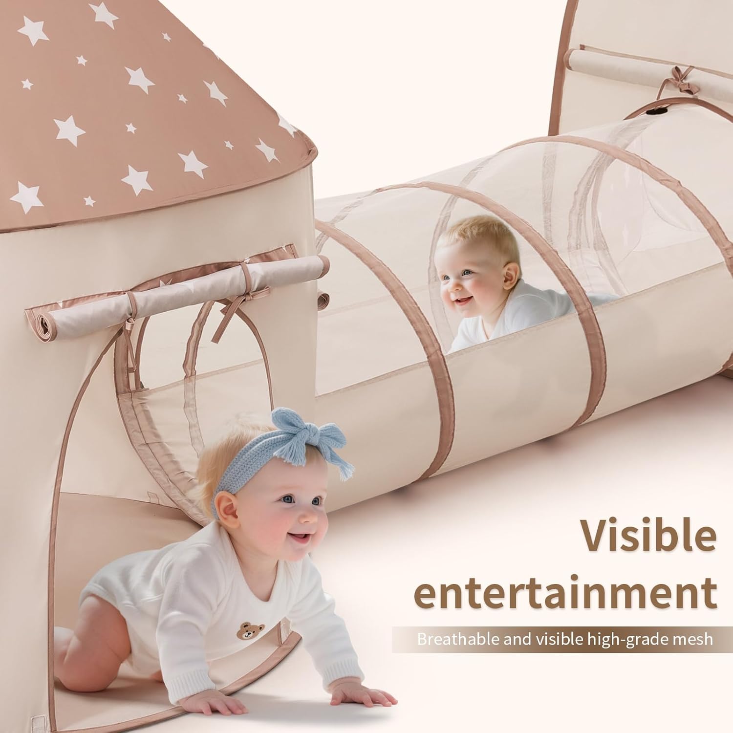 Thumbnail 2 de Sumbababy 3-in-1 Play Tent with Tunnel and Ball Pit for Toddlers