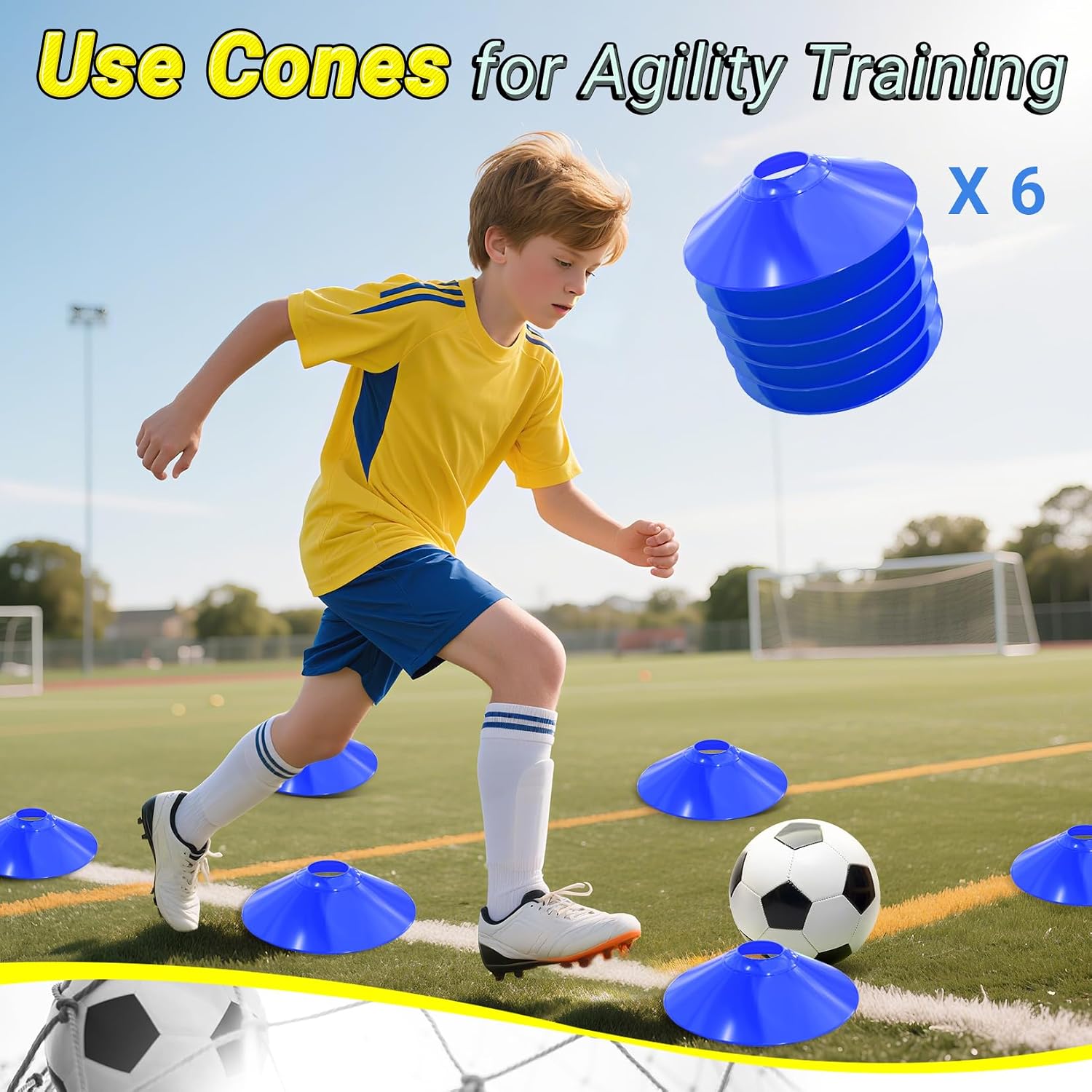 Detalle de Happy Jump Buts de Football Pop-Up Pliable – Kit 2 buts 213 x 152 cm + accessoires