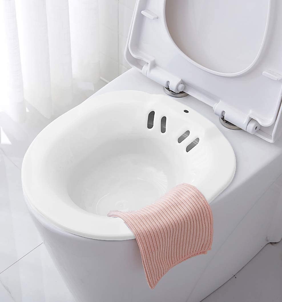 Detalle 2 de Sitzbad für die Toilette – tragbare Sitzbadewanne/Bidet-Einsatz (ca. 2,2 Liter) gegen Hämorrhoiden & für Wochenbettpflege