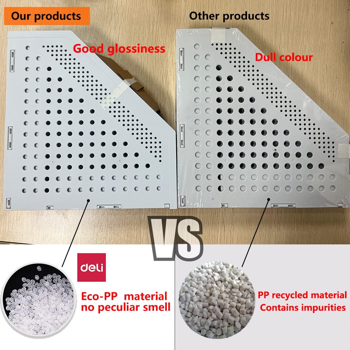 Thumbnail 3 de A4 File Holder Folding Bookshelf 4-compartment organiser