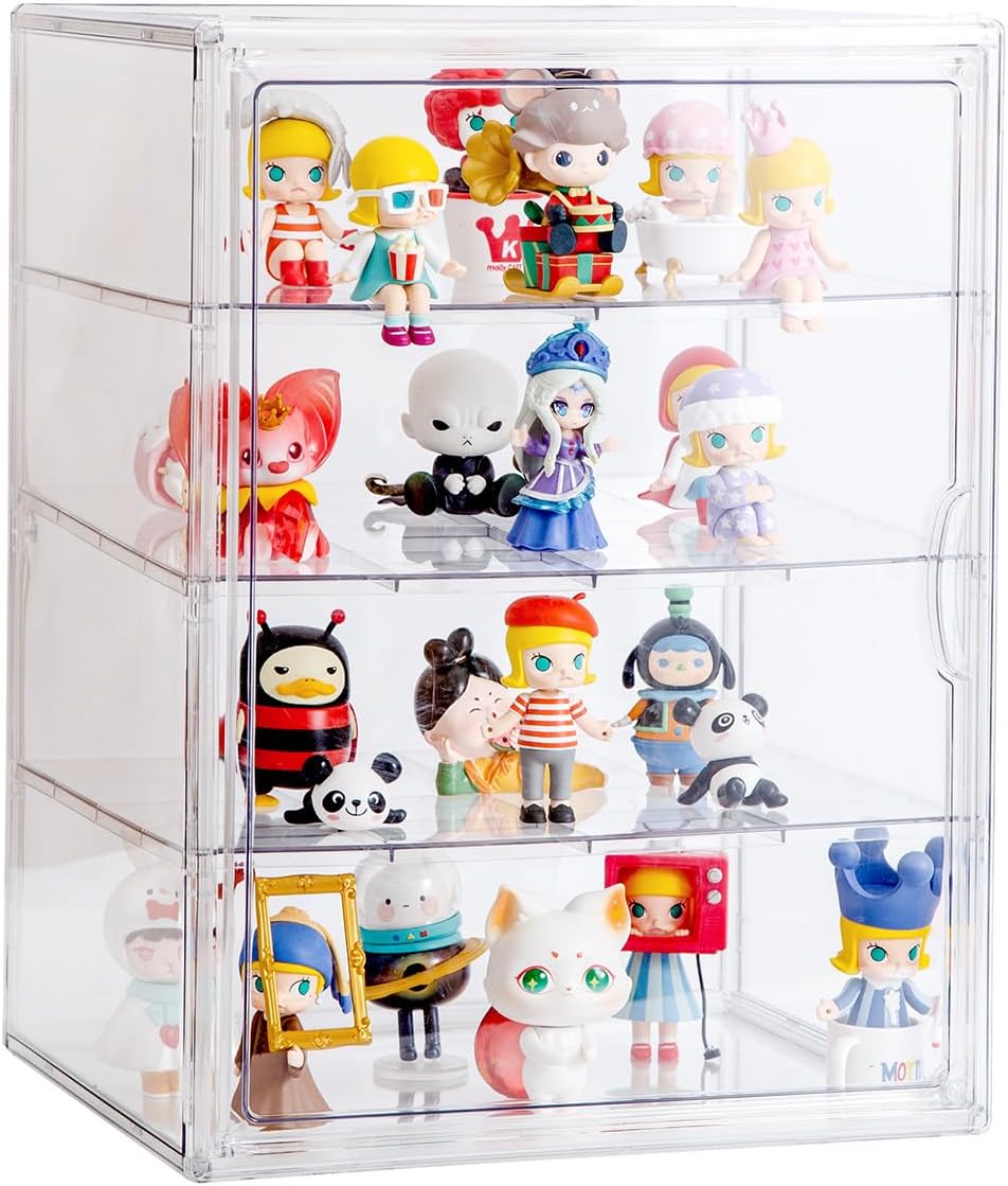 Thumbnail 3 de BOHOIDEE 3-Tier Clear Acrylic Display Case with Magnetic Door (Wall-Mounted)