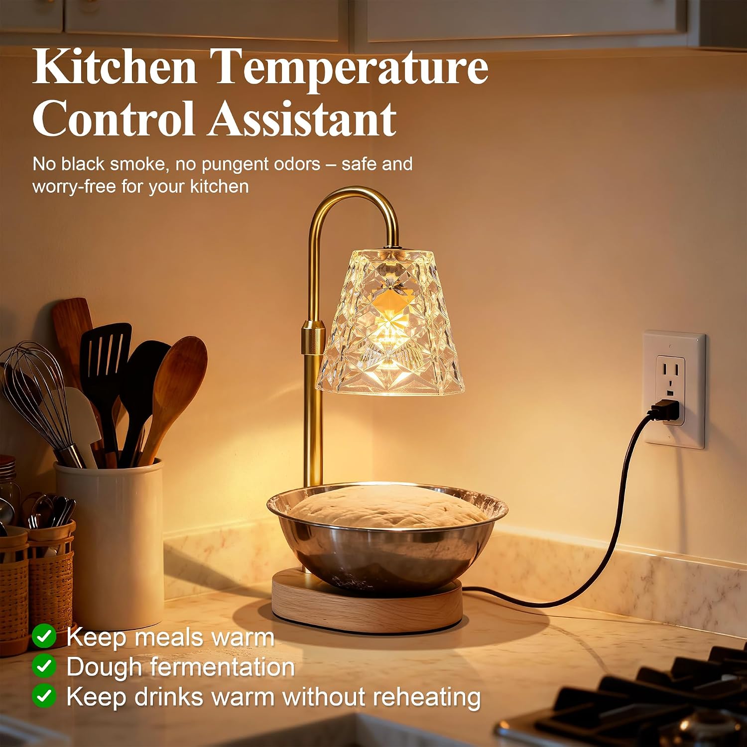 Thumbnail 4 de ESUNYD Candle Warmer Lamp with Timer, Adjustable Height and Brightness