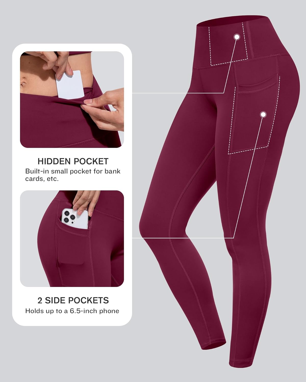 Detalle de CHRLEISURE 3-Pack High-Waist Leggings 🧘♀