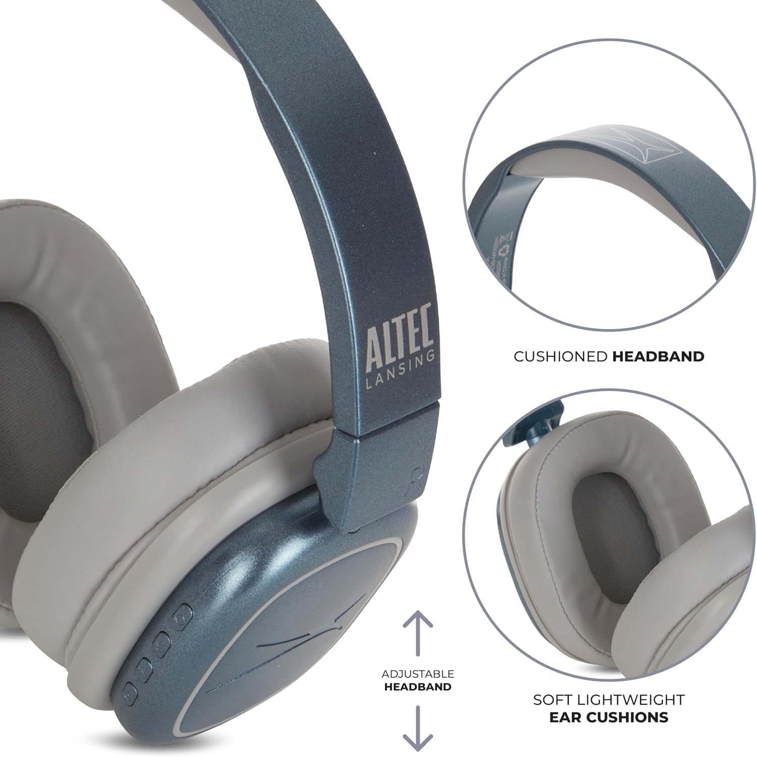 Detalle de Altec Lansing Over-Ear Headphones NanoPhones ANC 2.0