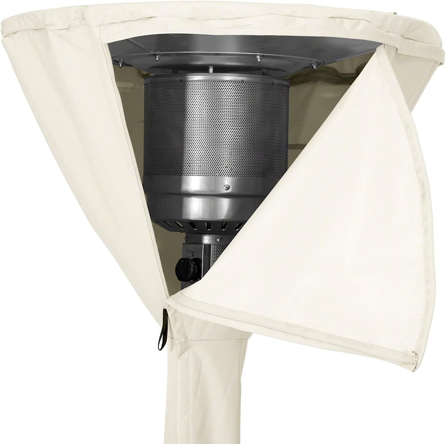 Detalle de Amazon Basics Telone per stufa a fungo da terrazza – beige/marrone chiaro, 91,4 x 47 x 241,3 cm