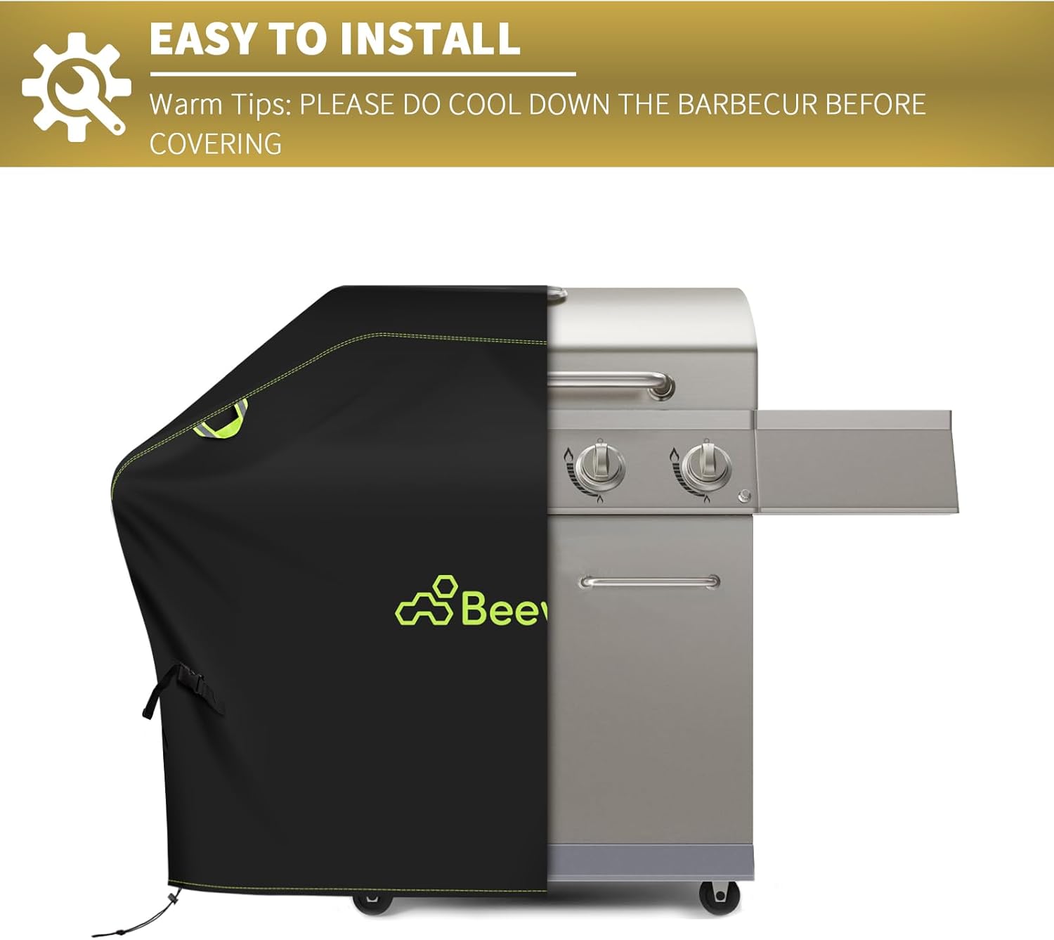 Thumbnail 5 de BEEWAY BBQ Cover 145cm x 61cm x 122cm