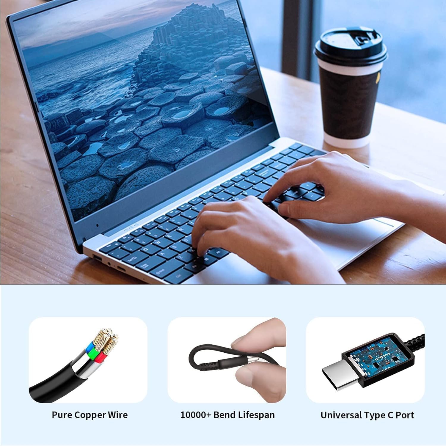 Thumbnail 5 de YOBVTBF 45W USB-C Charger for Laptops (HP, Dell, Acer, Samsung, Asus, Chromebook) – A Practical USB‑C Power Solution
