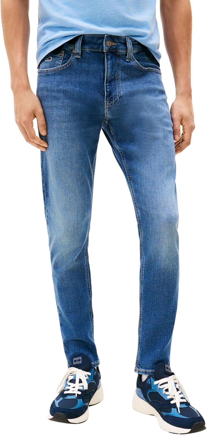 Detalle de Tommy Jeans Men's Austin Slim Tapered Stretch Jeans