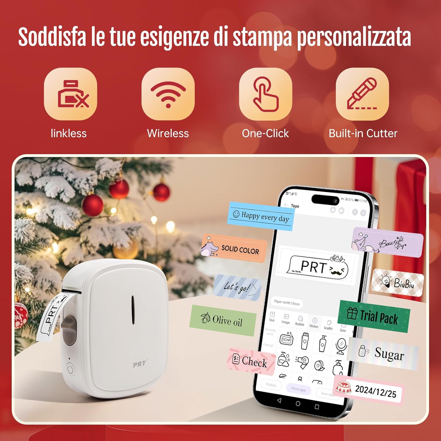 Thumbnail 1 de PRT QUTIE Etikettendrucker 2000 mAh 🖨️