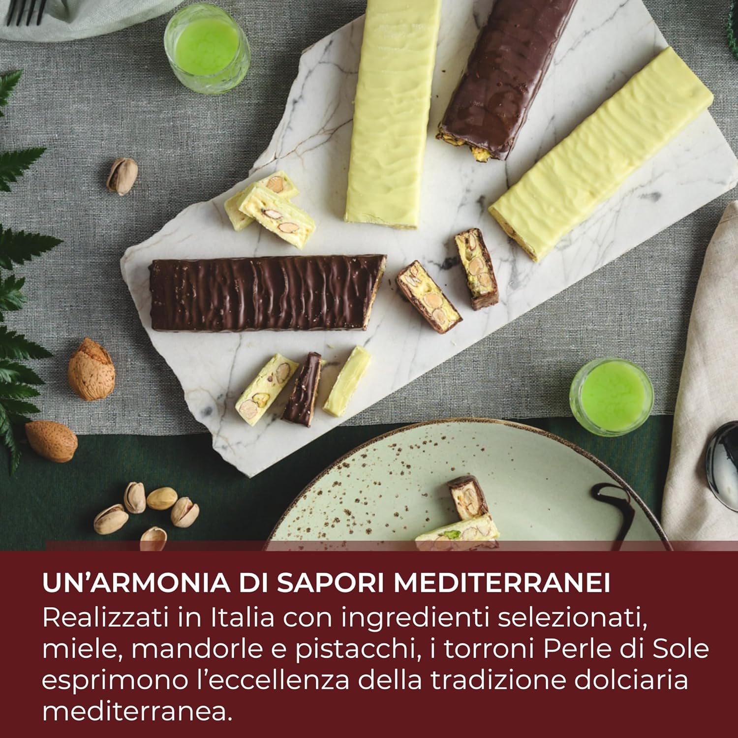 Thumbnail 4 de Perle di Sole – Gift Box 4 Torroni, 600 g. Selezione Artigianale di Torroni Italiani al Limoncello con Cioccolato, Arancia e Pistacchio – Cofanetto Regalo