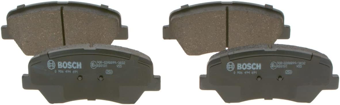 Thumbnail 1 de Bosch BP1686 pastiglie freni auto per asse anteriore, 4 pezzi (con indicatore acustico, senza rame)