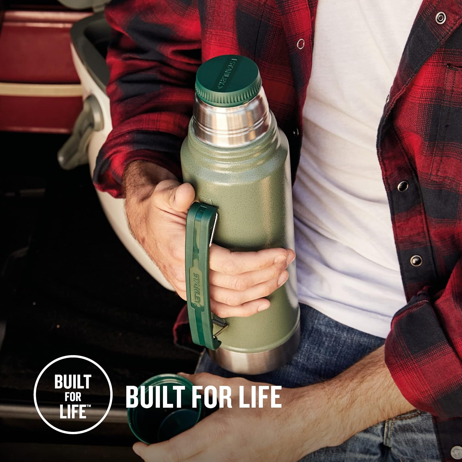 Thumbnail 4 de STANLEY 1913 Classic Legendary Thermal Flask 1.9L (Hammertone Green) – keeps 32 hours hot or cold