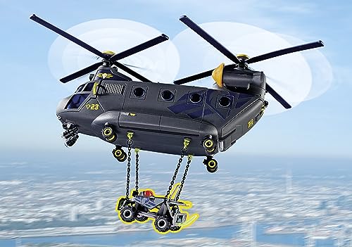 Thumbnail 8 de PLAYMOBIL City Action 71149 Fuerzas Especiales Helicóptero Banana con luz y sonido